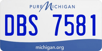 MI license plate DBS7581