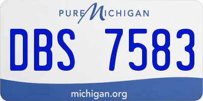 MI license plate DBS7583