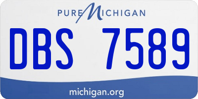 MI license plate DBS7589