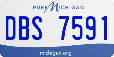 MI license plate DBS7591