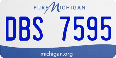 MI license plate DBS7595