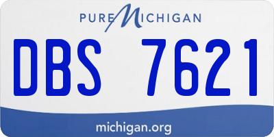 MI license plate DBS7621