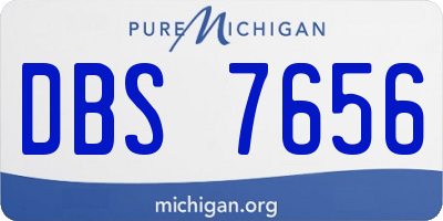MI license plate DBS7656