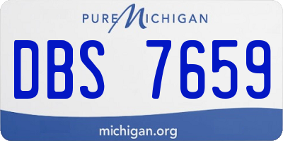 MI license plate DBS7659