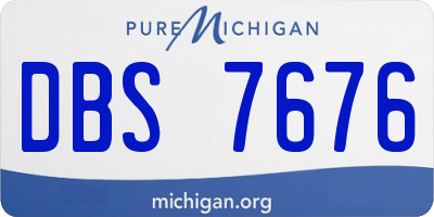 MI license plate DBS7676