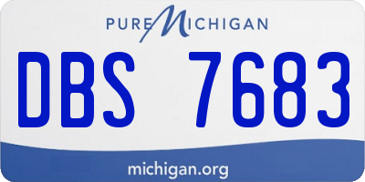 MI license plate DBS7683