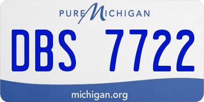 MI license plate DBS7722