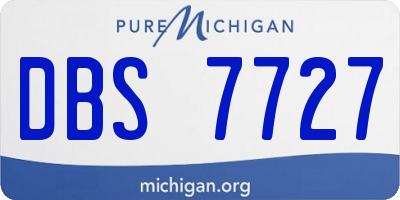 MI license plate DBS7727