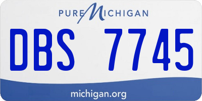 MI license plate DBS7745