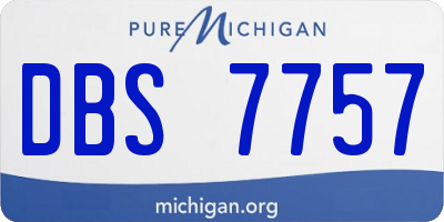 MI license plate DBS7757