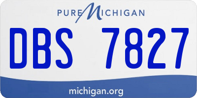 MI license plate DBS7827
