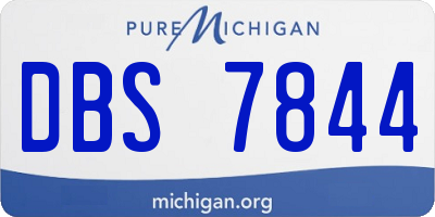 MI license plate DBS7844