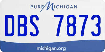 MI license plate DBS7873