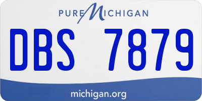 MI license plate DBS7879