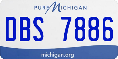 MI license plate DBS7886