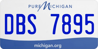 MI license plate DBS7895