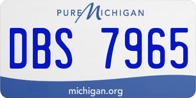 MI license plate DBS7965