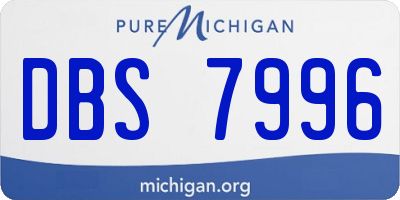 MI license plate DBS7996