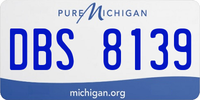MI license plate DBS8139
