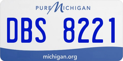 MI license plate DBS8221