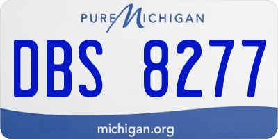 MI license plate DBS8277