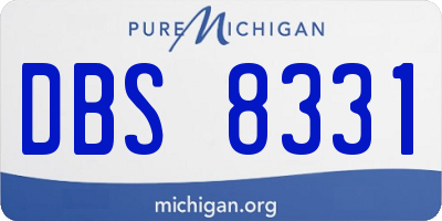 MI license plate DBS8331