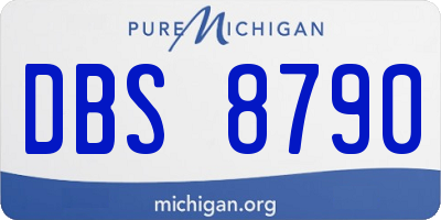 MI license plate DBS8790
