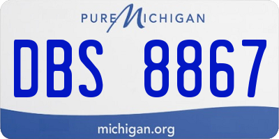 MI license plate DBS8867