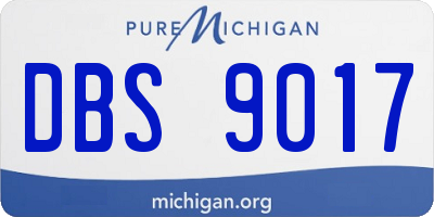 MI license plate DBS9017