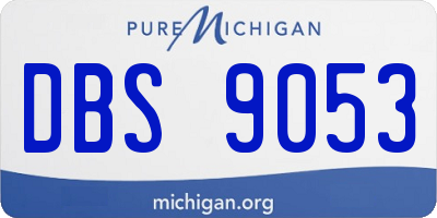 MI license plate DBS9053