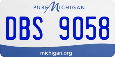 MI license plate DBS9058
