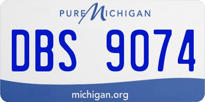 MI license plate DBS9074