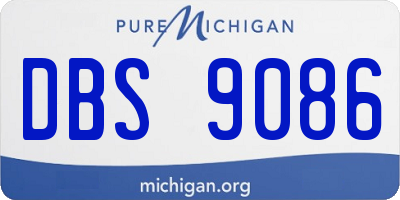 MI license plate DBS9086