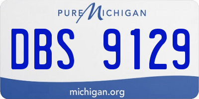 MI license plate DBS9129