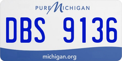 MI license plate DBS9136