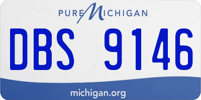 MI license plate DBS9146