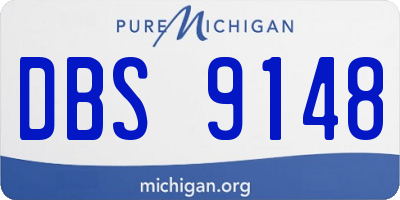 MI license plate DBS9148