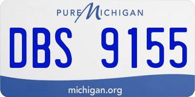 MI license plate DBS9155