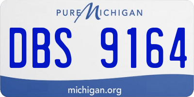 MI license plate DBS9164