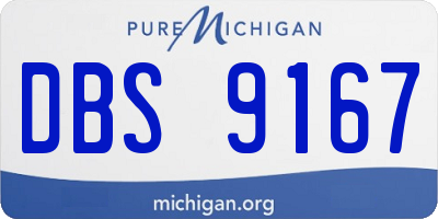 MI license plate DBS9167