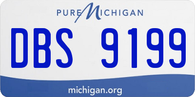 MI license plate DBS9199