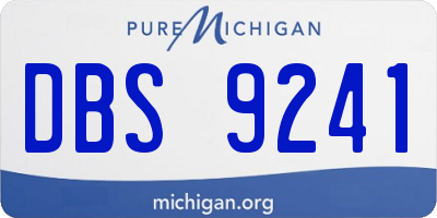 MI license plate DBS9241