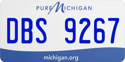 MI license plate DBS9267