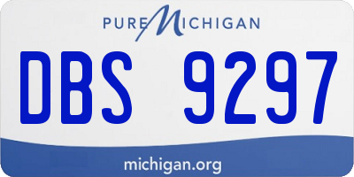 MI license plate DBS9297