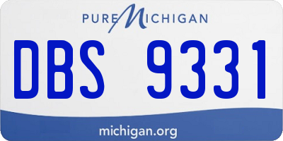 MI license plate DBS9331