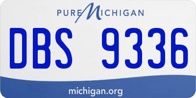MI license plate DBS9336