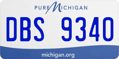 MI license plate DBS9340