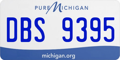 MI license plate DBS9395