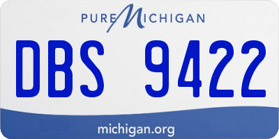 MI license plate DBS9422