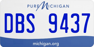 MI license plate DBS9437